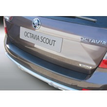 Накладка на задний бампер Skoda Octavia A7 Scout (2013-/FL 2017-)